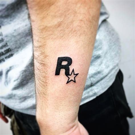 Rockstar Logo Tattoo