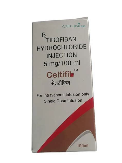 Tirofiban Hydrochloride Injection Mg Ml At Vial Tirofiban