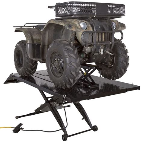 Black Widow Extra Wide Pneumatic ATV Lift Table - 1,000 lbs. Capacity ...