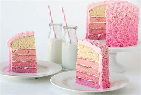 Pink Ombre Swirl Cake - Glorious Treats