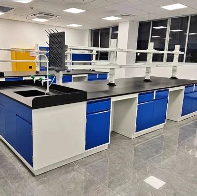 Steel Laboratory Table Customize Lab Furniture Chemical Workbench With