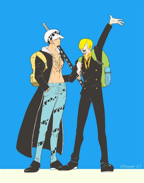 Law X Sanji Day Lawsan One Piece Trafalgar Law X Vinsmoke Sanji Love Anime Love Ships Серый