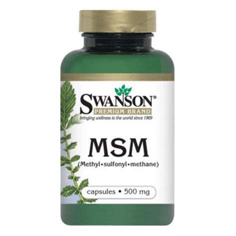 Msm Methyl Sulfonyl Methane 1000mg 120 Caps