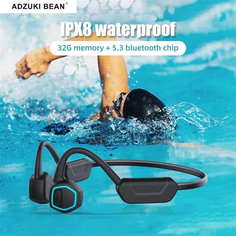 Adzuki Bean Écouteurs de natation étanches IPX8 X15 sans fil