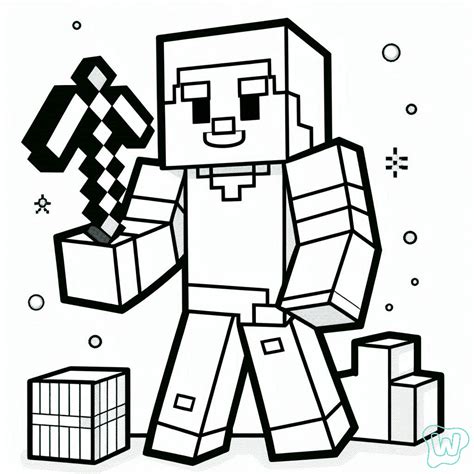 Minecraft Para Pintar E Imprimir - 40 Minecraft Para Colorear - Descargar E Imprimir PDF