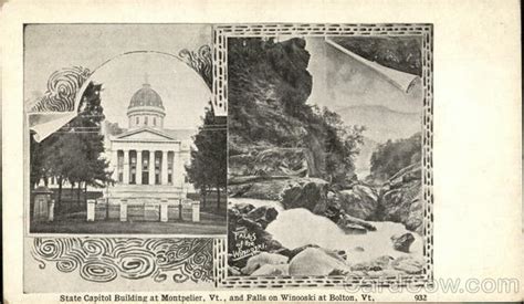 State Capitol Building Montpelier Vt Postcard