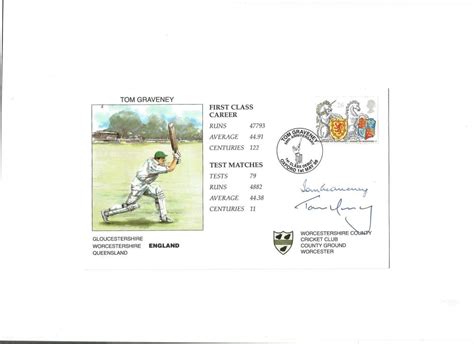 Cricket Tom Graveney and Tom Moody signed Worcestershire C.