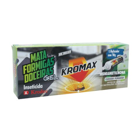 Gel Mata Formigas Kromax Inseticida 1 Seringa De 10gr Shop Da