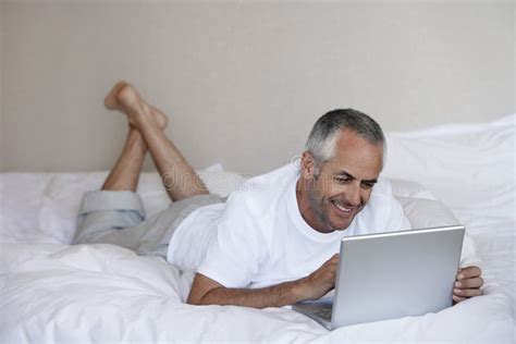 Portrait Of A Handsome Middle Age Man Happy Stock Image Image Of