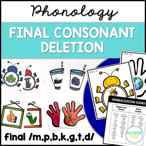 how to teach final consonant deletion to a child