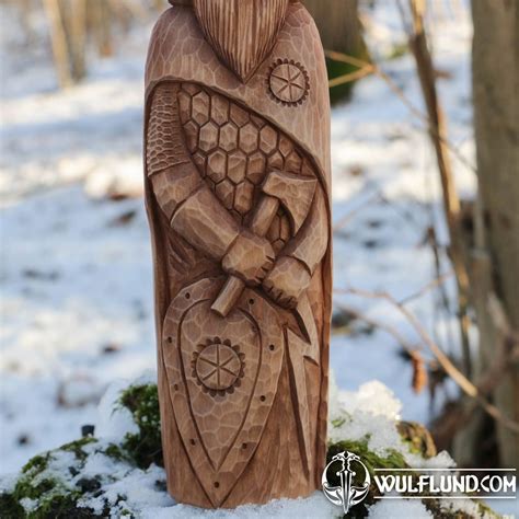 Perun Statue Perun Figurine Slavic Pagan Wooden Statue God Of War ...