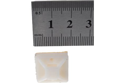 Самоклеющаяся площадка под хомут-стяжку Зубр ПХС белая, 20 x 20 мм, 100 ...