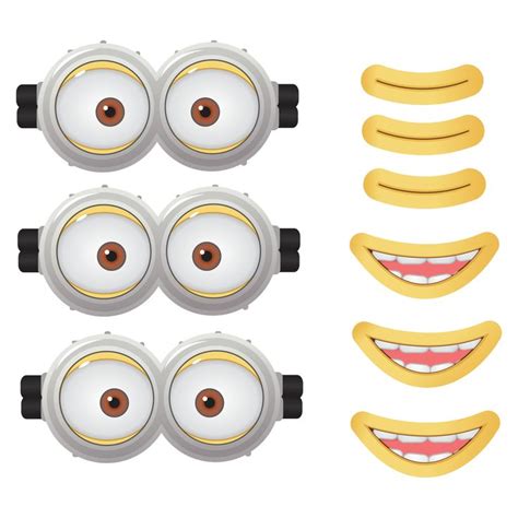 Printable Minion Eyes And Mouth Deco Anniversaire Pokemon