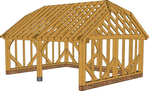 Oak Framed Carport Kits Trade Oak Building Kits