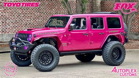 Brand New Fully Built 392 Jeep Wrangler In Rare Tusdcadero Pink For Sale Youtube