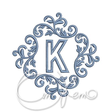 MACHINE EMBROIDERY FILE Custom Monogram Alphabet Jef Pes Hus Etsy