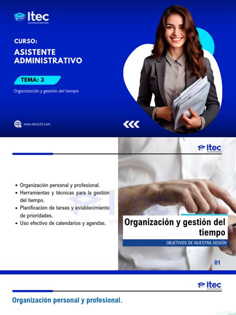 ASISTENTE ADMINISTRATIVO - CLASE 3 | PDF | Gestión del tiempo ... 