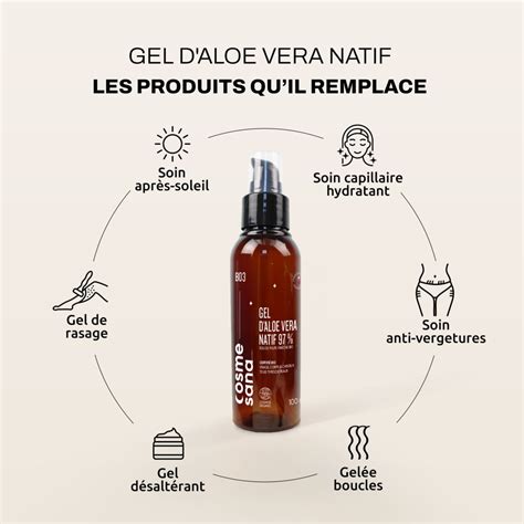 Gel D Aloe Vera Natif Bio Ml Cosmesana Onatera