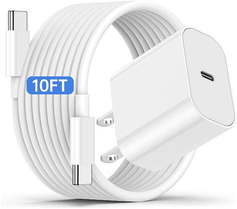 Iphone 15 Fast Charger 10ft Type C To C Cable Cord Long Usb C Charging Block Ipad