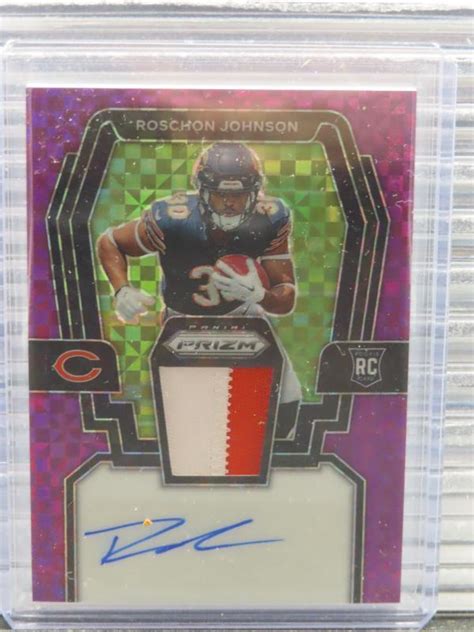 Roschon Johnson 2023 Prizm RPA RJ Rookie Patch Auto Purple Power 49