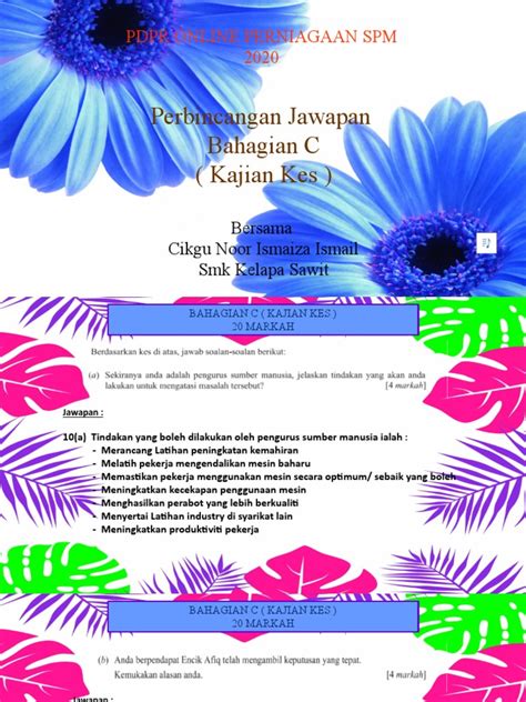 Jawapan Kajian Kes Bahagian C Pdf