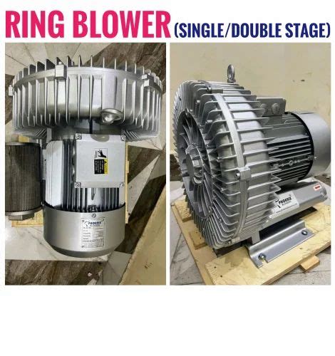 Silver Side Channel Ring Blower Single Stage Regenerative Blower At