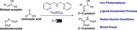 Decarboxylative Cc And Cn Bond Formation By Ligandaccelerated Iron