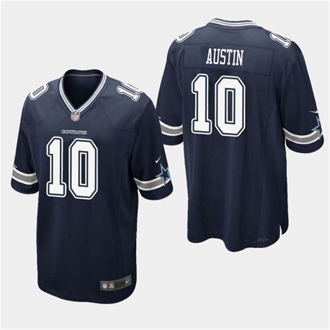 Dallas Cowboys #10 Tavon Austin Navy Stitched Game Jersey