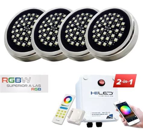 Luces Para Pileta Led Rgbw W Fuente Control Remoto Wifi