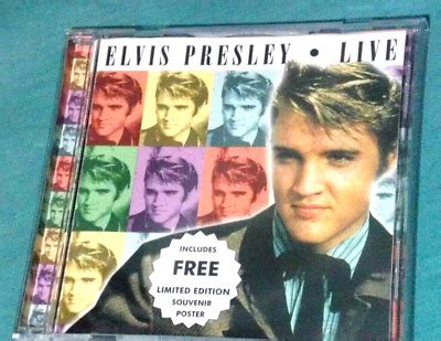 Rare Elvis Presley Live CD With Live On Stage Recordings 15 Tracks