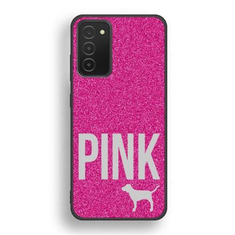 Pink Glitter Original VictoriaS Secret Samsung Galaxy A03s Case