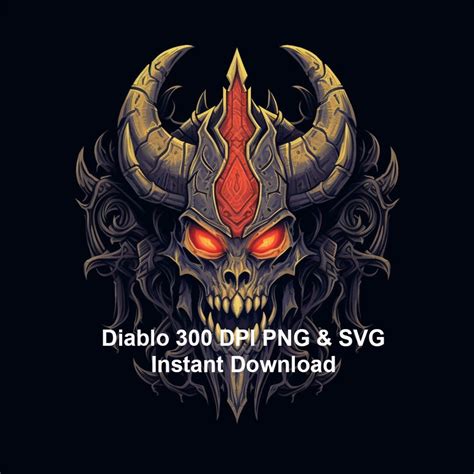 Diablo Iv PNG & SVG , Diablo 4 PNG , Diablo Print on Demand Instant ...