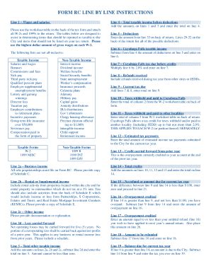 Fillable Online Form Rc Line By Line Instructions Fax Email Print