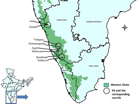 western ghats  india map blog  andre