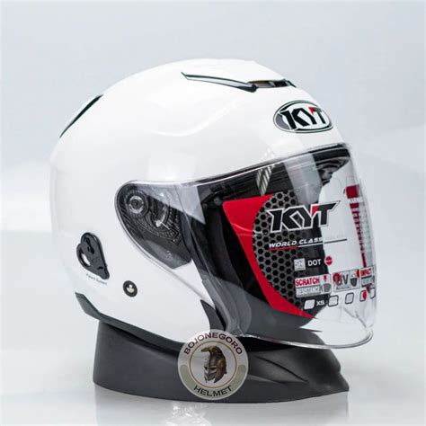 Jual Helm Kyt Kyoto R Plain White Kyt Kyoto Solid Putih Half Face