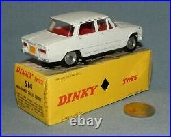 Dinky Toys France Originale 1 43 réf 514 Alfa Romeo Giulia 1600 Ti