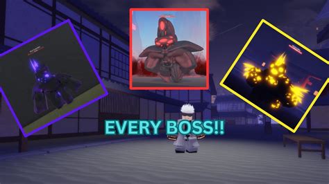 Every Boss Location In New Jjk Game Jujutsu Infinite Youtube