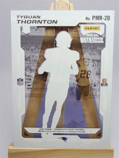 Tyquan Thornton 2022 Chronicles Playoff Momentum RC Blue PMR 20 99