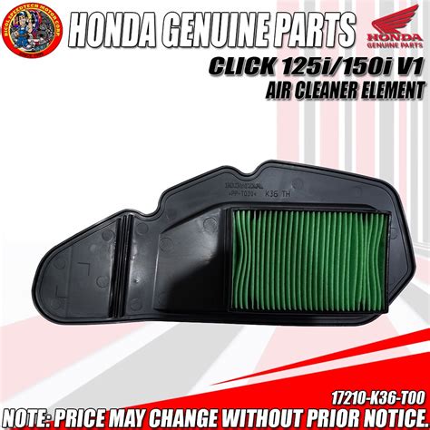 Click 125i V1v2150i V1 Element Comp Air Cleaner Hpi Genuine