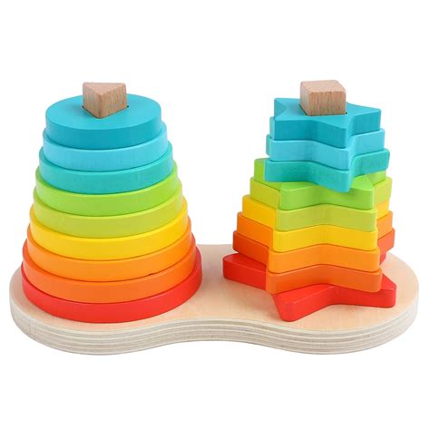 Squirrel Play Rainbow Stacking Tower Smyths Toys Uk