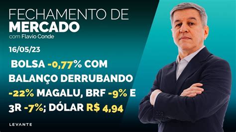 16 5 Ibovespa 0 77 Nasdaq 0 2 Dow 1 Dólar R 4 94 HAPV3 8