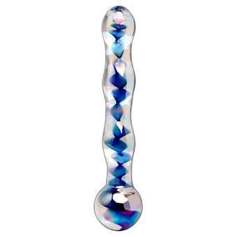 Icicles No 43 Heart Shaped Ribbed Glass Dildo Glass Dildos