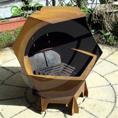 High Quality Corten Steel Outdoor Grill Corten Barbecue Grill Outdoor