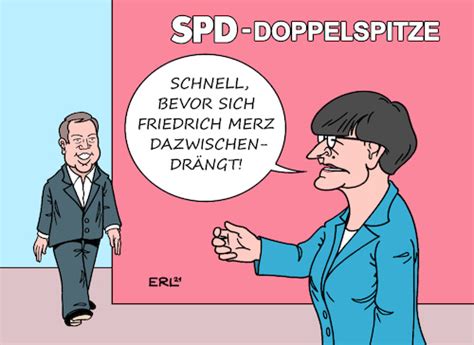 SPD Vorsitz Von Erl Politik Cartoon TOONPOOL