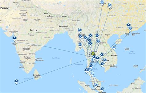 Amplia Gama Volverse Loco Amigo Bangkok Air Route Map Brillante