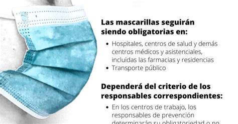 Mascarillas En Interiores Dónde Y Quién Deberá Seguir Llevándola Para