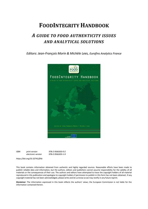 SOLUTION: A guide to food authenticity issues - Studypool