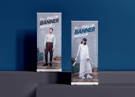 Pull-Up Retractable Banner Mockup | Free PSD Templates