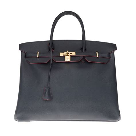 Herm S Rare Birkin Bicolore En Cuir Epsom Bleu Navy Et Catawiki