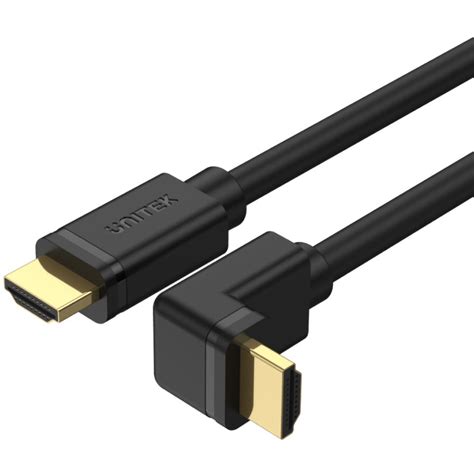 Unitek HDMI To HDMI Cable Second Connector With 90 Degree Angle 4K